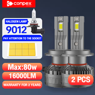 conpex K40 LED 80w 16000LM 1คู่ ไฟหน้ารถยนต์ แสงสีขาว H1 H3 H4 H7 H11 9005 9006 9012 6500K ไฟหน้ารถย