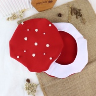 MERAH LBT5 Independence Beret Hat/ Red and White Beret Hat Independence Hat/