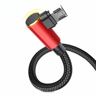 For iPhone Samsung Xiaomi Huawei 90 Degree Fast Charging L Bending Data Cable for Huawei Nova 5i 5 N