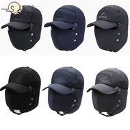 SUEREN Winter Bomber Hat Warm Windproof Cotton Earflap Hat