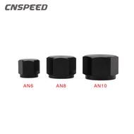 Aluminum Pipe External Hex Head Flare fiting Female Thread TUBE NUT AN6 AN8 AN10 End Cap Plug Fittin