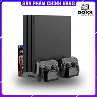 Đế tản nhiệt cho máy PS4 Slim/Pro All in One chân đế đứng làm mát cho máy PS4 chính hãng Dobe