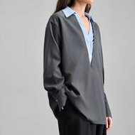 2026 เสื้อเชิ้ตแขนแปลงร่างผ้าทอสำหรับผู้หญิงคอลเลกชันฤดูใบไม้ผลิ/ฤดูร้อนใหม่, ดีไซน์ลายทางปะติด, แขน