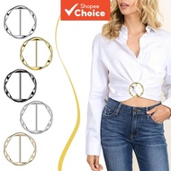 Metal Scarf for Ring Clips for Women 3/6 Packs Silk T-shirt Tie Buckle Brooch Pins Fashion
