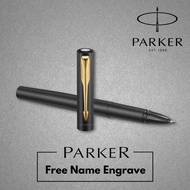 Original Parker Vector XL Black Matte Gold Rollerball Pen 0.7mm with Customize Name Engraving