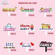 Hashtag cầm tay du lịch