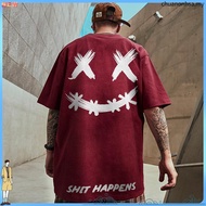 S-7XL 100% Cotton T Shirt Ready Stock Men T-shirts Baju Lelaki Oversized Men's Clothing Plus Size Sh