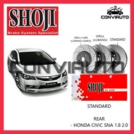 HONDA CIVIC SNA 1.8 2.0 BRAKE DISC ROTOR SET REAR SHOJI