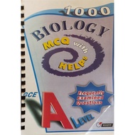 A level Biology 1000 MCQ with helps Topical Questions (Second hand book)