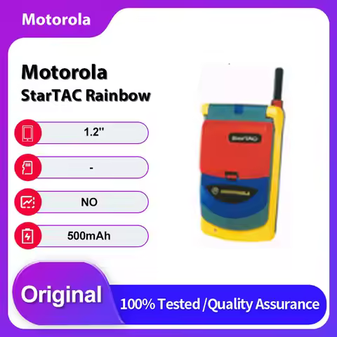 Original Unlocked Motorola StarTAC Rainbow 2G 500mAh 2G GSM 900 Mobile Phone