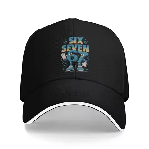 Casual 67 Six Seven 6-7 Funny Italian Brainrot Baseball Cap Men Women Headwear Outdoor Golf Gift Sun