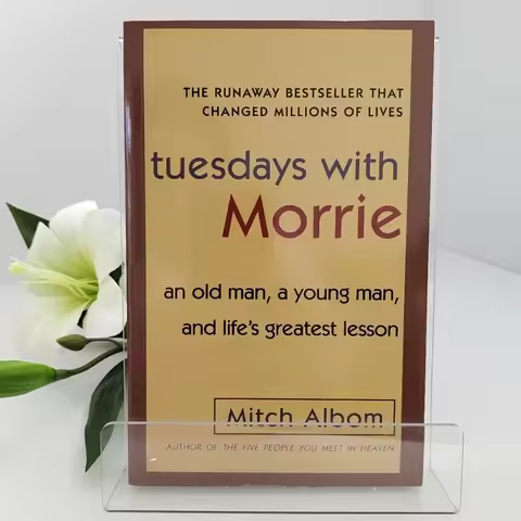 Tuesdays with Morrie Albom Mitch English Book Life Philosophy Inspirational Literary Fiction English