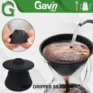 V60 Silicone Dripper 02 V60 Rubber Dripper Pour Over Manual Brew Black