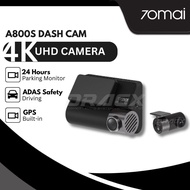 🔥READY STOCK 🔥70MAI A800S 4K DASHCAM DUAL VISION CAR RECORDER WITH GPS ADAS