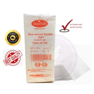 Durasafe Non-Woven Precut Plain Gauze Swabs 4ply 100pcs / Gauze Non woven/ kain tampal luka
