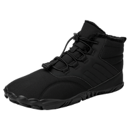 Men Hiking Shose BareFoot Boots Winter Waterproof Snow Boots Outdoor Walking Shoe Warm Fur Ankle Lei