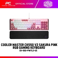COOLER MASTER CK550 V2 SAKURA PINK RGB GAMING KEYBOARD