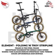 Folding Bike 16 Element Troy 8 Strip Line Newest Seli X8 Discbrake Latest Kodiak Flux Noris Milan