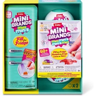 Zuru Mini Refrigerator+2 Capsules, Filled with Refrigerator Set, Mini Brand, Mini Food, Gourmet Coll