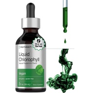 HorbäachLiquidChlorophyllDrops|2oz|Vegan,Non-GMO,andGlutenFreeFormula|PeppermintFlavor VS5G 4GF8