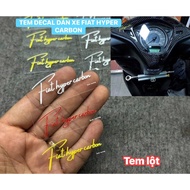 FIAT HYPER CARBON CAR STICKER - REVEALED STAMP