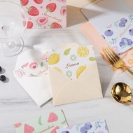 Happy birthday card, March 8, valentines, cute fruit