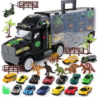 ☃Children s educational toy car boy car suit dinosaur truck 3-4-5-6-7-8 year old 9 boy
