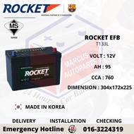 ROCKET EFB T133L D31 AUTOMOTIVE CAR BATTERY (EXTEND WARRANTY)