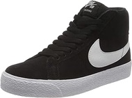 NIKE Men's SB Zoom Blazer Mid, Black/White-White-White, 14 M US