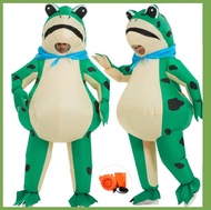 Kid&amp;Adult Frog Doll Clothes Walking Show Performance Attract Popular Sale Inflatable Big Frogman Wear Maskot Katak Kostum