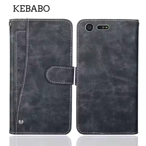 Leather Wallet For Sony Xperia X XA XZ XZ1 Z5 Premium Ultra Compact Performance Case Luxury Cover Ph
