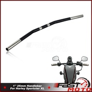 1Inch 25MM Motorcycle Curved Drag HandleBar Motorbike Handle Bar For Harley Sportster XL 883 1200 Ir