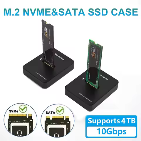 Blueendless M.2 NVME Docking Station M Key Usb M 2 USB C SSD Case NVME And NGFF For HDD M.2 Nvme SSD