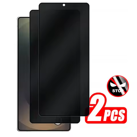 2Pcs Anti-spy Tempered Glass Case For Samsung Galaxy S25 Ultra Full Cover Privacy Screen Protector S
