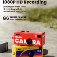 Weighing Only 26g 1080P HD 0.96-Inch Retro Fashion Mini Thumb Digital Camera, Portable Photo, Video,