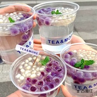 Taro Ice Powder Toot Cup Disposable Fat Cup Transparent Packaging Cup Dessert Milk Tea Cup Influence