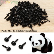 YUJINPH 100pcs/bag Safety Triangle Noses for Teddy Dog Plastic Mini 4.5X5.5MM