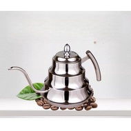 Stainless Steel Bamboo Pot Brewing Pot Household Coffee Pot Coffee Flower Tea Brewing Pot 1.2L Hand 