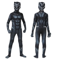 [ Fitrhino ] Kostum Black Panther Spiderman Kids cosplay Baju Raya topeng kanak superhero mask Baju Budak Costume