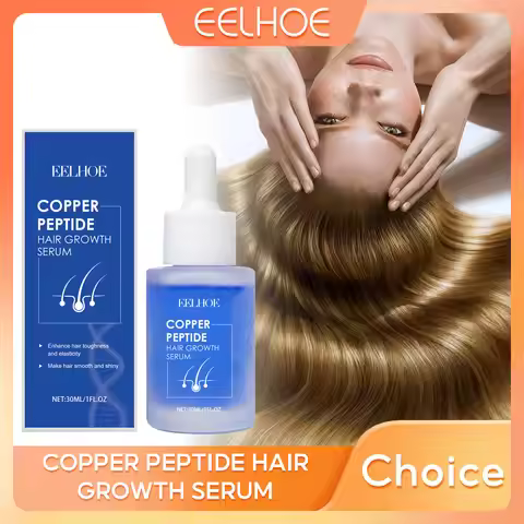 EELHOE Blue Copper Peptide Hair Growth Serum Anti Hair Loss Treatment Care Strengthening Nutrient So