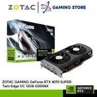 ZOTAC GAMING GEFORCE RTX4070 SUPER TWIN EDGE OC 12GB GDDR6X GRAPHICS CARD BLACK / WHITE (ZT-D40720H-