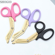 SHOOGOO Trauma Shears, Titanium plating Stainless Steel Nurse Scissors, 18cm Bandage Scissors