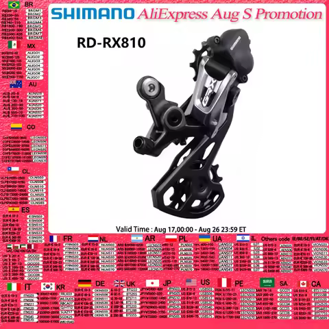 Shimano GRX RX RD RX812 RX810 RX815 RX817 2x11s Road Bike Rear Derailleur Shadow+ Clutch Compatible 