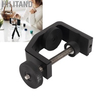 Hilitand Universal C Clamp With 1/4 Thread Hole Heavy Duty Metal Adjustable for Tables Desk Mount De
