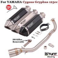 Motorcycle Exhaust Muffler Escape Stainless Steel Connect Link Tube For Yamaha Cygnus Gryphus 125cc Full Systems Modifie