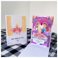 Deepavali Pop Up Greeting Card/ Diwali Handmade Card Card/ Diwali Card/Kad Ucapan/ Wish Card