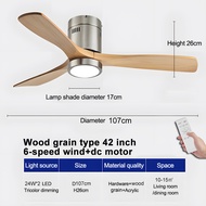 GEJIESE ไฟพัดลมเพดาน โคมไฟพัดลม led 42นิ้ว 48นิ้ว ปรับแสง 3 สี จับเวลาได้ โคมไฟนอร์ดิก พัดลม ไฟ led