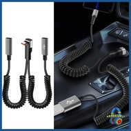 MOOMMY Flexible Spring Data Cable 2 in 1 90 Degree Elbow Type C Fast Charging Cable