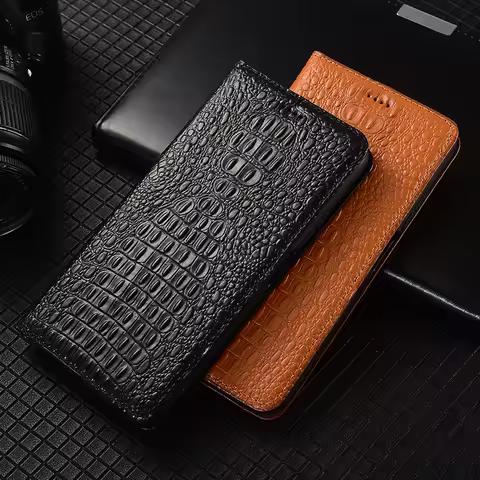 Crocodile Back book Shell For Nokia 5.1 5.3 5.4 6.1 6.2 7.1 7.2 8.1 8.3 Plus Wallet Flip Cover Phone