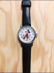 稀少 迪士尼 米奇 絕版 紅色手套 上鏈手錶 Vintage Bradley Disney Mickey Mouse wind-up wrist watch
